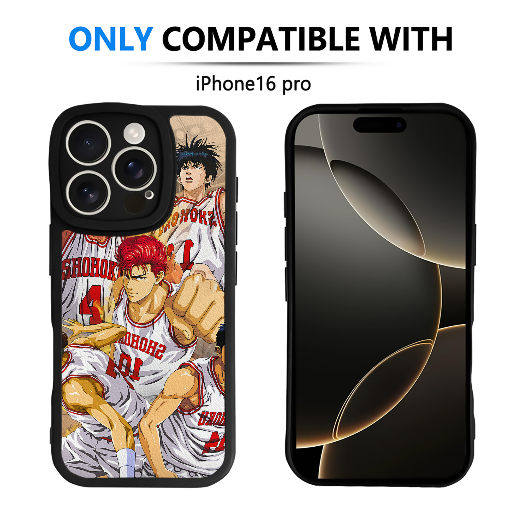 （画像用） SLAM DUNK／スラムダンク 【iPhone 16シリーズ対応】シリコンスマホケース（レザー調） 材質：シリコン
